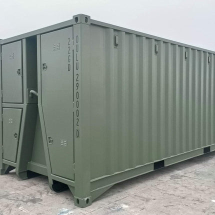 Contenedor de 20 pies con acceso lateral completo