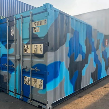 Contenedor Marítimo Camuflaje 20 pies – Acero CORTEN, 33 m³ y Carga 28 t