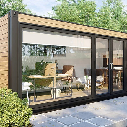 Oficina Contenedor Prefabricada 13,2 m² – Diseño Sostenible, Aislada y Llave en Mano