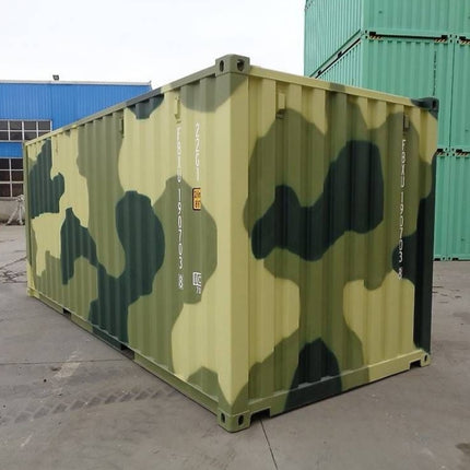 Contenedor Marítimo Camuflaje 20 pies – Acero CORTEN, 33 m³ y Carga 28